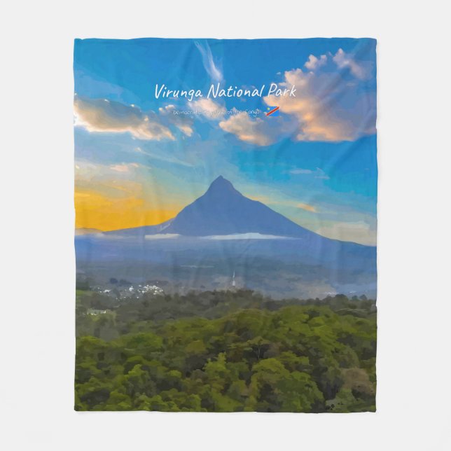 Virunga-Nationalpark, DR Kongo - Vulkan Fleecedecke (Vorderseite)