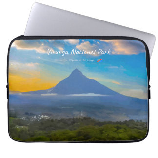 Virunga-Nationalpark, DR Kongo - Vulkan Laptopschutzhülle