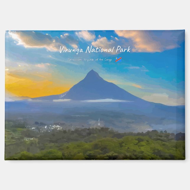 Virunga-Nationalpark, DR Kongo - Vulkan Magnet (Vorderseite)