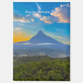 Virunga-Nationalpark, DR Kongo - Vulkan-Plateau Magnet