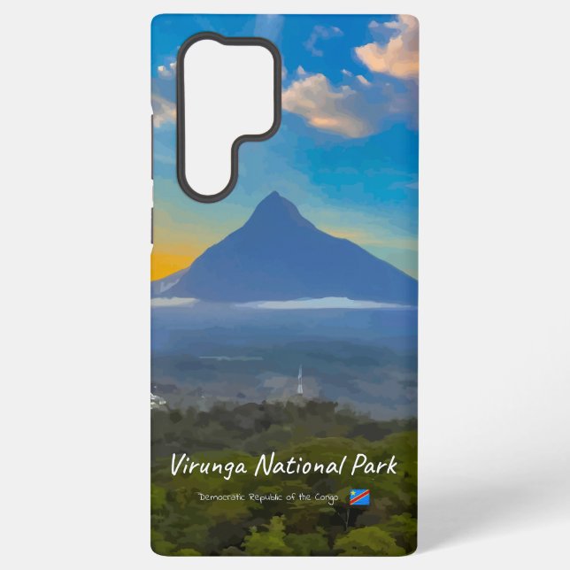 Virunga-Nationalpark, DR Kongo - Vulkan Samsung Galaxy Hülle (Rückseite)