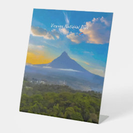 Virunga-Nationalpark, DR Kongo - Vulkan Sockelschild