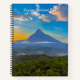 Virunga-Nationalpark, DR Kongo - Vulkan Spiral Notizbuch