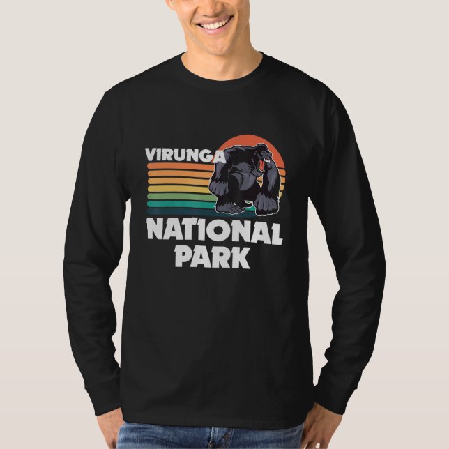 Virunga Park in Africa Gorilla Safari Souvenir Con T-Shirt (Vorderseite)