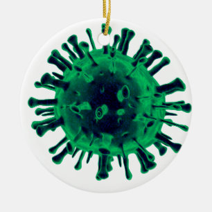 Virus Keramik Ornament