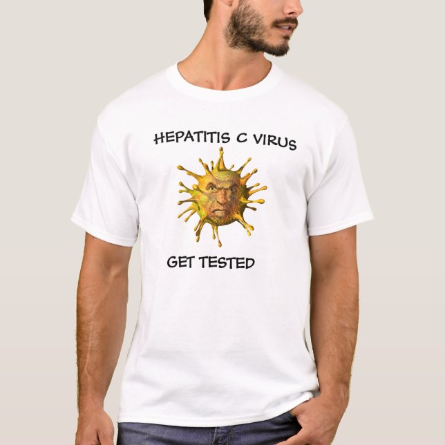 Virus-T - Shirt der Hepatitis-C (Vorderseite)