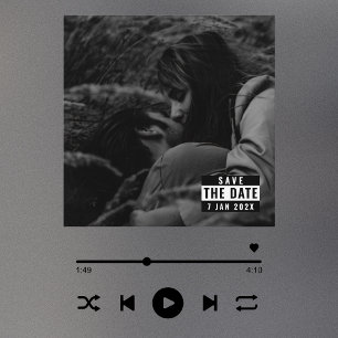 Virusinfektion mit Album - Trend Save the Date Ein Einladung