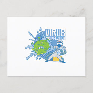 Virusinfektion Postkarte