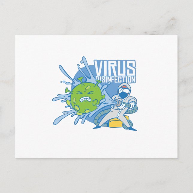 Virusinfektion Postkarte (Vorderseite)