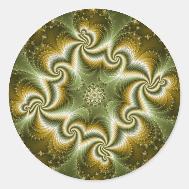 Virusmutation Runder Aufkleber (Vorderseite)