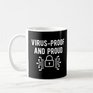 Virusnachweis und hohe Cybersicherheit Kaffeetasse
