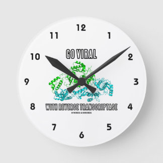 Virustatika mit umgekehrter Transkriptase Runde Wanduhr