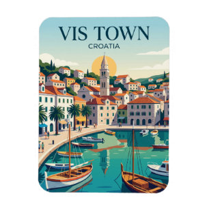 Vis Stadt Kroatien Magnet