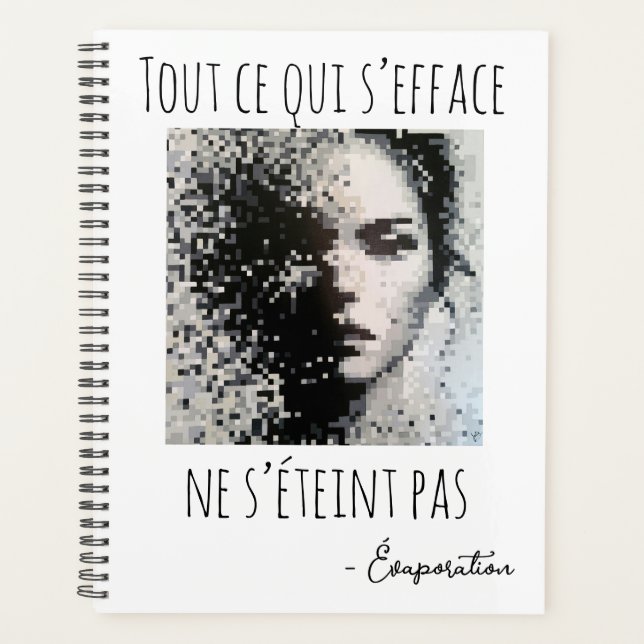 Visage brumeux en noir et blanc  planer (Vorderseite)