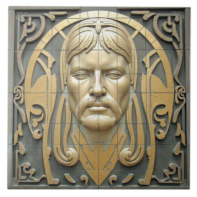 Visage der Zeiten Fliese (Vorderseite)