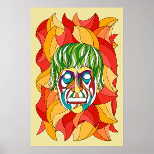 Visage Grimace Poster