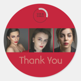 Visagismus Unternehmen  Runder Aufkleber