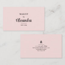 Visagist Blush Rosa Elegante Skript-Signatur