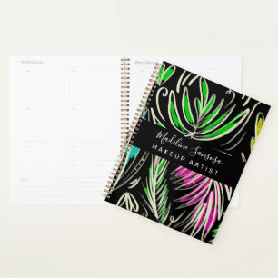 Visagist Bright Jungle Doodles Schwarz Planer