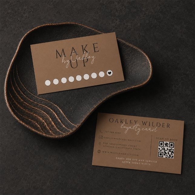 Visagist Dark Terracotta QR Code  Treuekarte (Von Creator hochgeladen)
