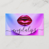 Visagist Foto roter Lippenstift glänzende Lippen P