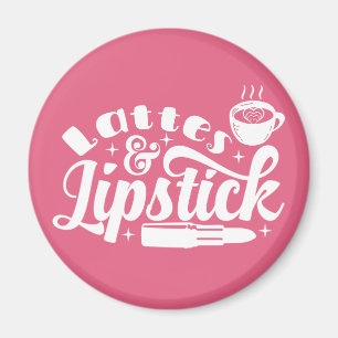 Visagist Lippenstift Latte Kaffee Kosmetikerin Magnet