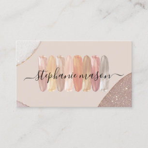 Visagist Make-up-Töne Modern Glitter Visitenkarte