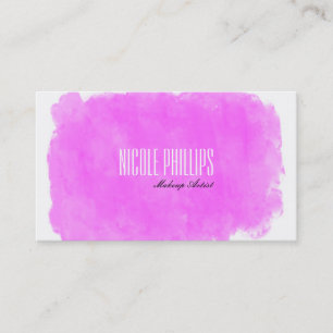 Visagist Pink Splotch BEAUTY Visitenkarte