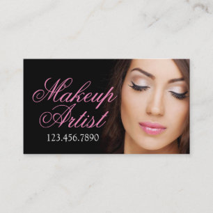 Visagist Wimpern Schönheit Kosmetik Salon Visitenkarte