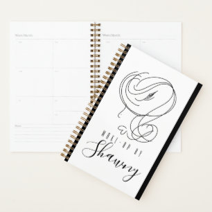 Visagistin feminine Linienkunst handgezeichnete Fr Planer