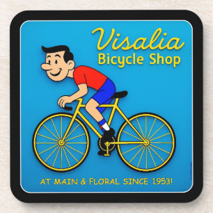 VISALIA FAHRRADGESCHÄFT. GETRÄNKEUNTERSETZER