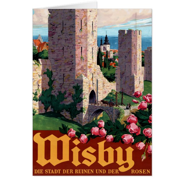 Visby Vintage Travel Poster neu (Vorne)