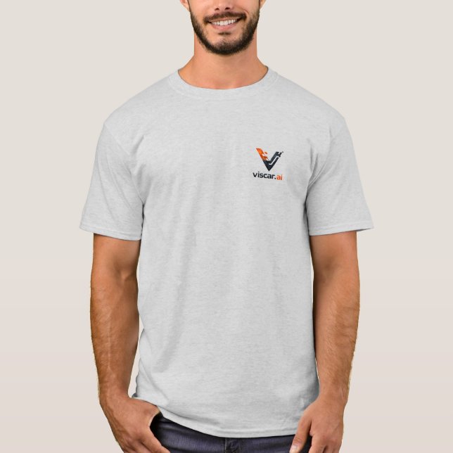Viscar AI Tech Logo Minimalist T-Shirt (Vorderseite)