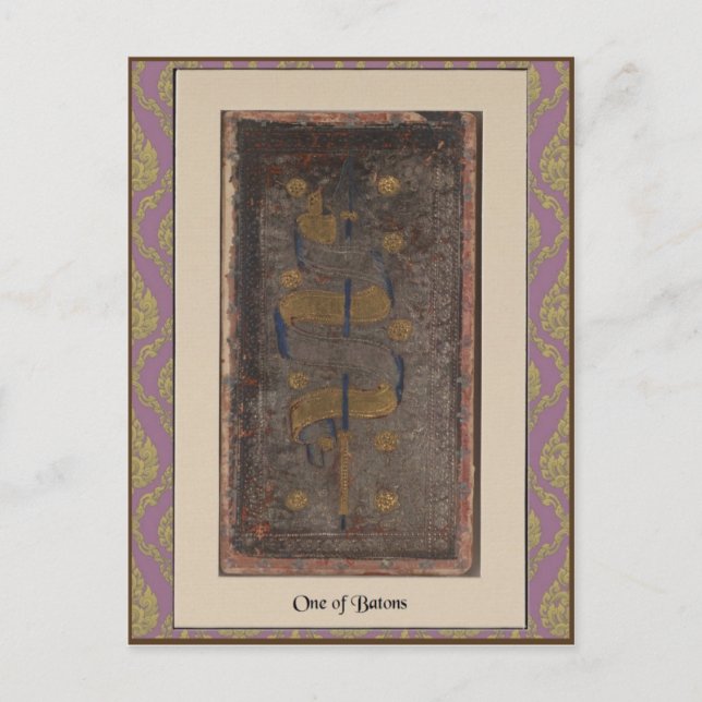 Visconti Tarot Deck Card 1 - ca. 1428-1447 Postkarte (Vorderseite)