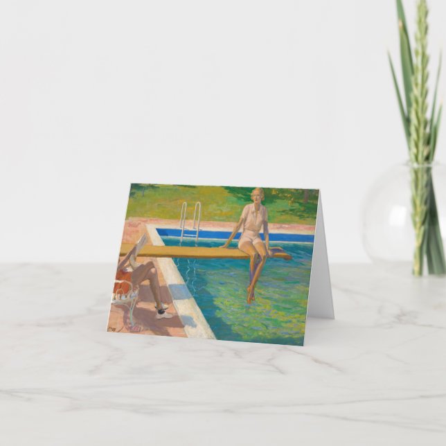 Viscountess Castlerosse, Palmsprings by Lavery Dankeskarte (Vorderseite)