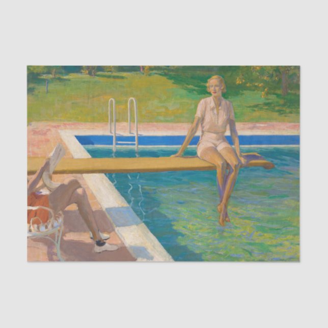 Viscountess Castlerosse, Palmsprings Seidenpapier (Vorderseite)