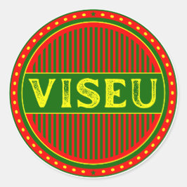 Viseu City Pride Emblem – Portugiesische Identität Runder Aufkleber