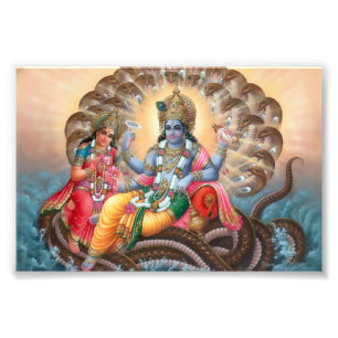 Vishnu & Lakshmi print (6" x 4") Fotodruck