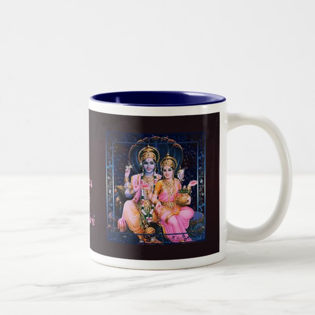 Vishnu & Lakshmi Tasse, Cup Zweifarbige Tasse (Rechts)