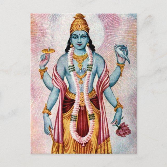 Vishnu Postkarte (Vorderseite)