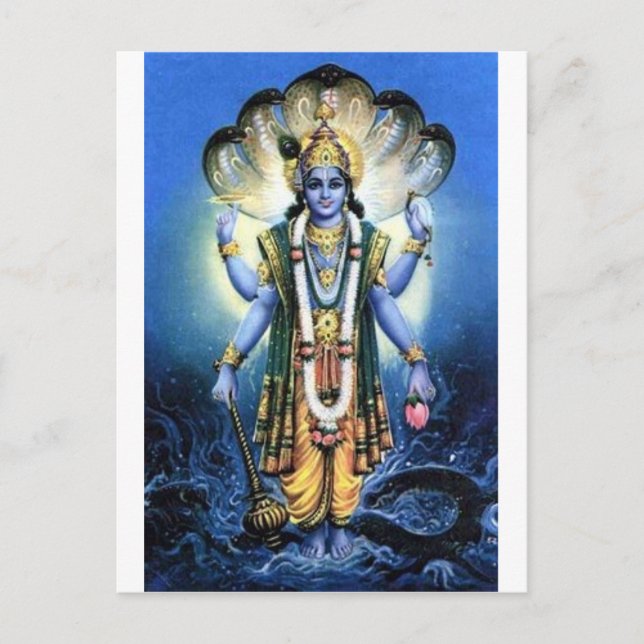 Vishnu Postkarte (Vorderseite)