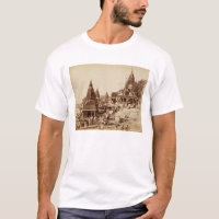 Vishnu Pud und andere Tempel, Benares (Sepia-Foto