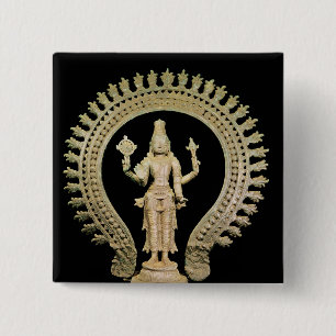 Vishnu, spätes Chola Button