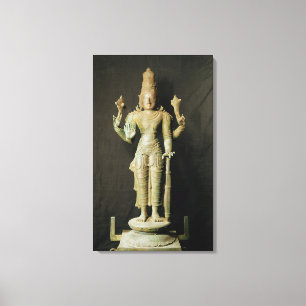 Vishnu, spätes Chola Leinwanddruck