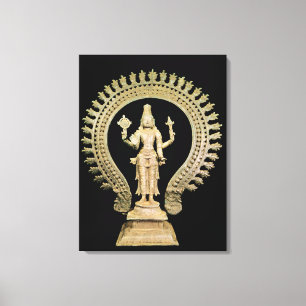 Vishnu, spätes Chola Leinwanddruck