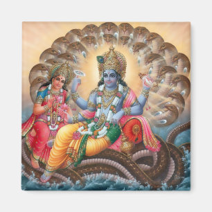 Vishnu u. Lakshmi Magnet - Version 2