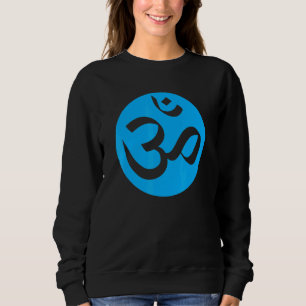 Vishuddha Om Chakra Symbol für Yoga Sweatshirt