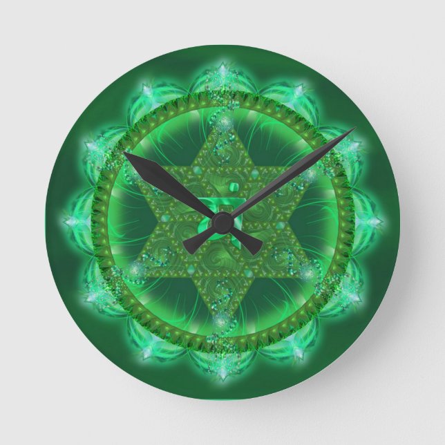 Vishuddhi Chakra grüne Uhr (Vorderseite)