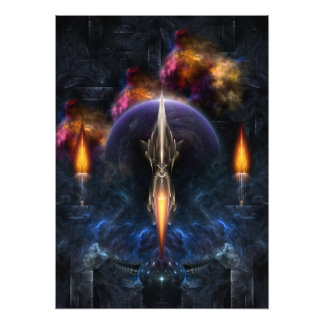 Vision der Erweiterung des Fotos "Fraktal" Fotodruck