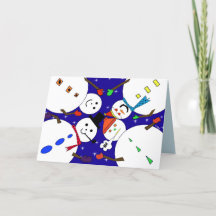 Vision der Snowmen - Grußkarte für einen schönen U